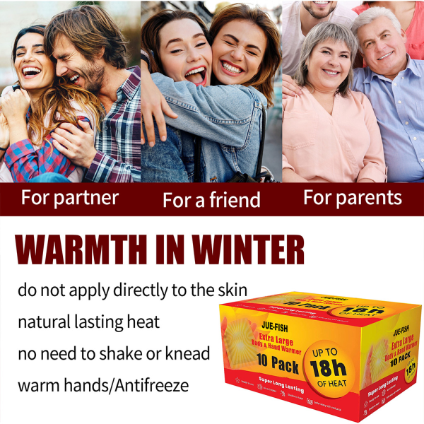 10st Vinterkroppsvärmare Stick Hållbar värmeplåster Håll händerna fötter fotvarma Paste Pads Pad Lindra dysmenorré Kvinna
