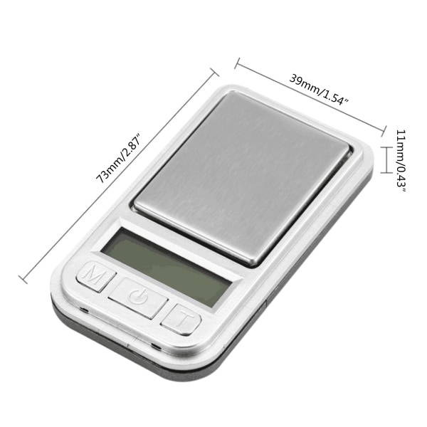Digital Gram Våg 200g/0,01g Bärbar högprecision smycken Vikt Elektronisk Digital Pocket Våg Gram Mini
