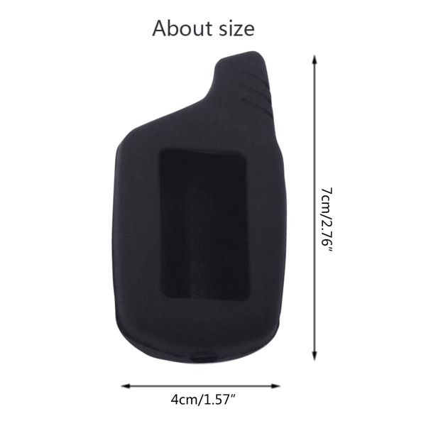 Silikon LCD Body Cover för Case Billarm För B9 B91 B6 B61 A91 A61 V7 Fjärrkontroll för Nyckelring Ersättning Skin för Case R