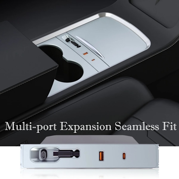 USB Hub Portar Hög Hastighet Handskfack Dockningsstation Adapter Splitter för