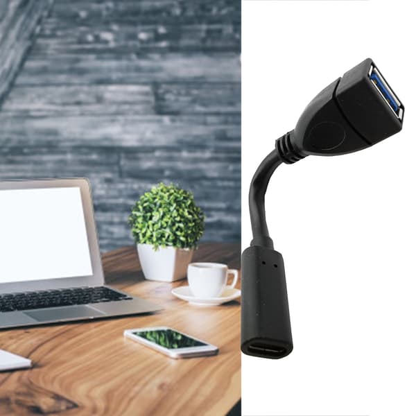 USB A till USB Typ C-adapter för effektiv datasynkronisering OTG-datakabel 10 cm