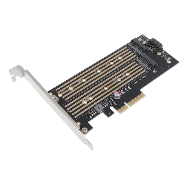 M.2 NVME till PCI-E 3.0 X4 expansionskort PCIE till M.2 Adapter Sata Internt gränssnitt PCI-E 3.0 X4 till SATA för PC