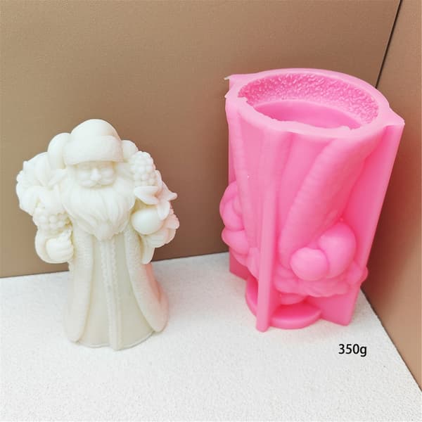 Solid Jule Silikon Lysform Resin Håndverk Hjemmedekorasjon Gaver