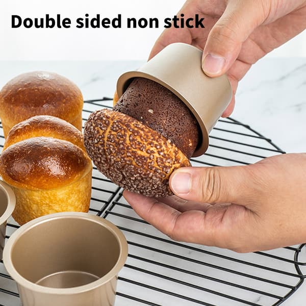 6 stk. Professionel Cupcake Form Varmebestandig Muffin Form Nonstick Bageform