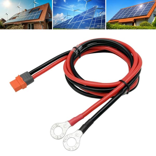 10AWG XT60i til O-ringe Terminal Kabel til Solcelle- og Droneapplikationer