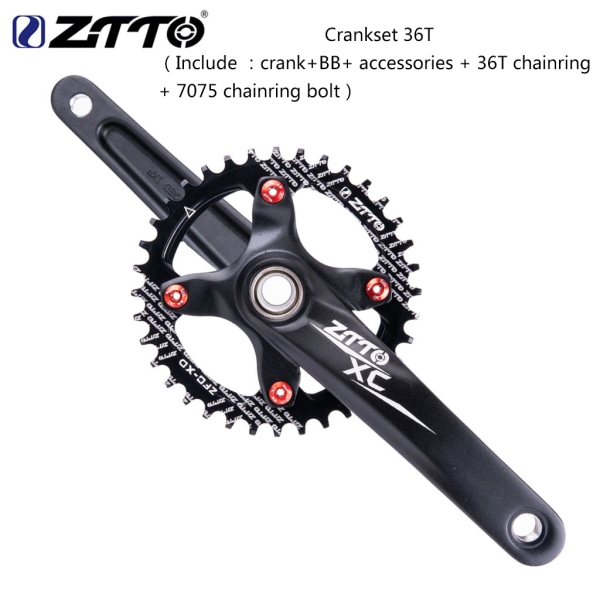MTB Vevparti 170mm Vevarm 1X System Kedjehjul Enkelt Kedjekrans Smal