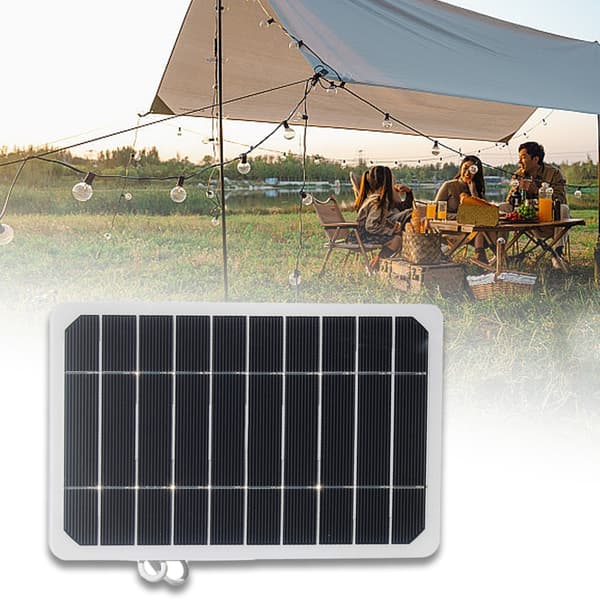 Solcellepanel Lader Solcellepanel med USB-kabel for Utendørs Sikkerhetskamera