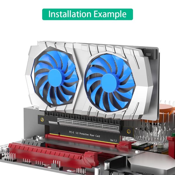 Precise PCIE 5.0 X16 Stigande Skyddskort Pci express Effektiv Adapter