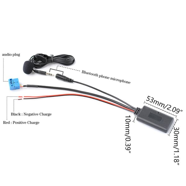 Multifunktionell Bil 3.5mm AUX Adapter Stöd Bluetooth-kompatibel för CD20 30/50