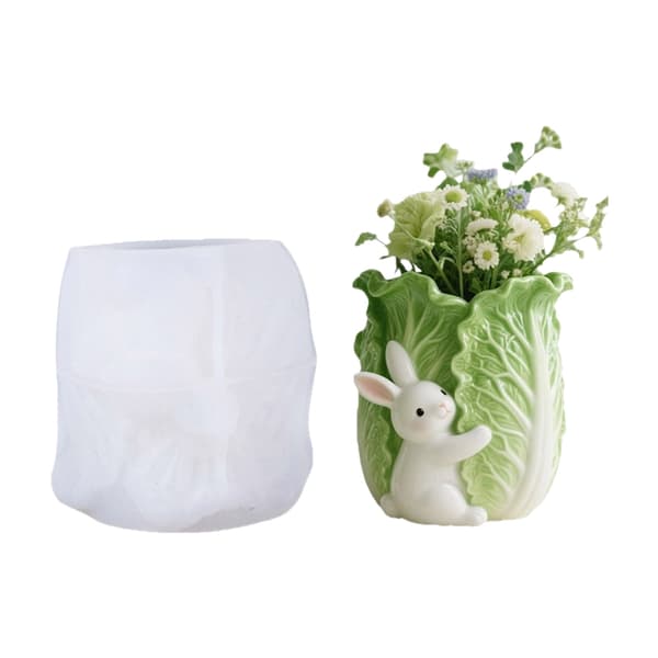 Solid Silikon Håndverksform For Resin Mynter Lys Plantepotter Laging