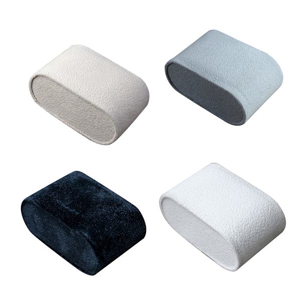 Bärbara klockkuddar Watch Armbandsur Display Pad Förvaringslåda Stativ Organizer Smycken för skyddskudde White