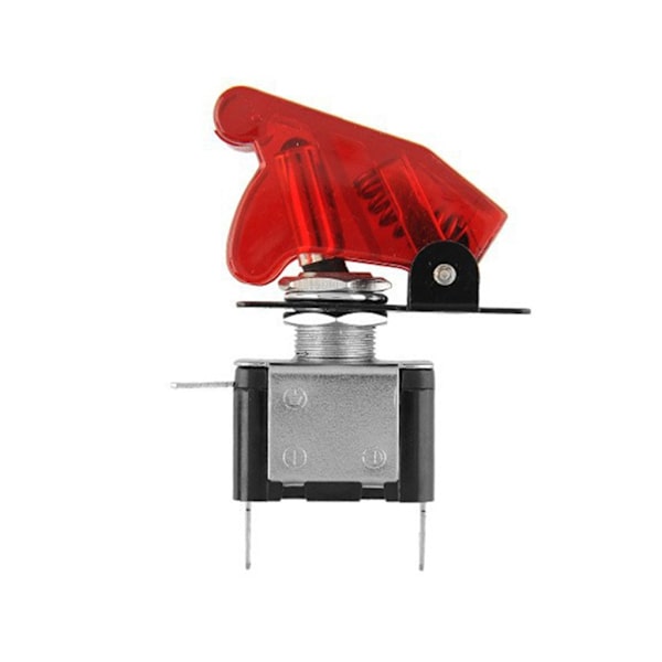 Blått cover LED-vippströmbrytare Racing SPST PÅ/AV 12V För bil Lastbil-LED-belyst vippströmbrytare Cover Red