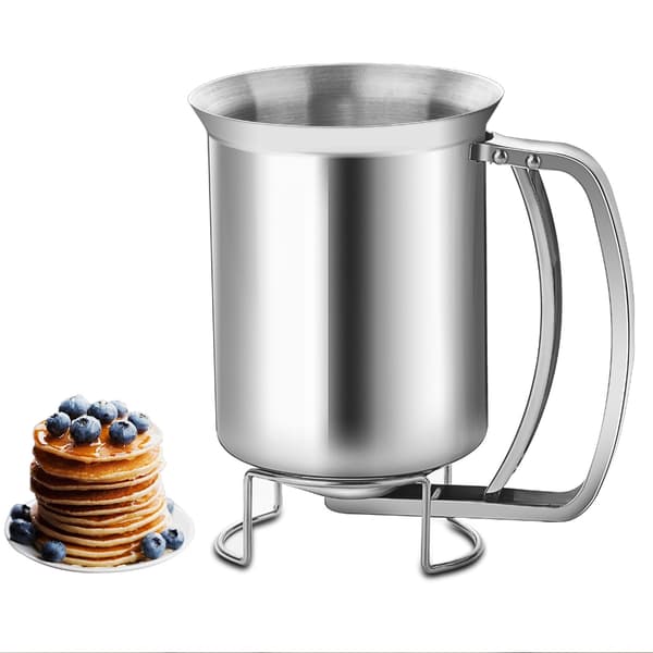 Rustfritt stål 680ML Røre-trakt Egnet for baking av cupcakes og vafler