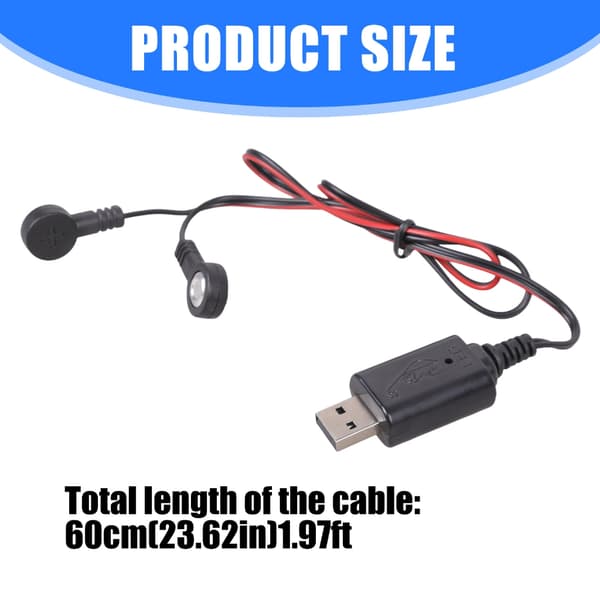 Kompakt Magnetisk USB-oplader til Batteri med PVC-konstruktion