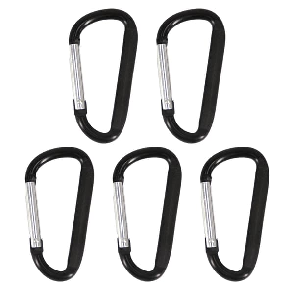 5-pack multifunktionell karbinhake lätt karbinhake nyckelringar för kvinnor