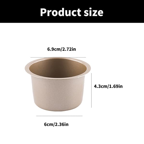 6 stk. Professionel Cupcake Form Varmebestandig Muffin Form Nonstick Bageform