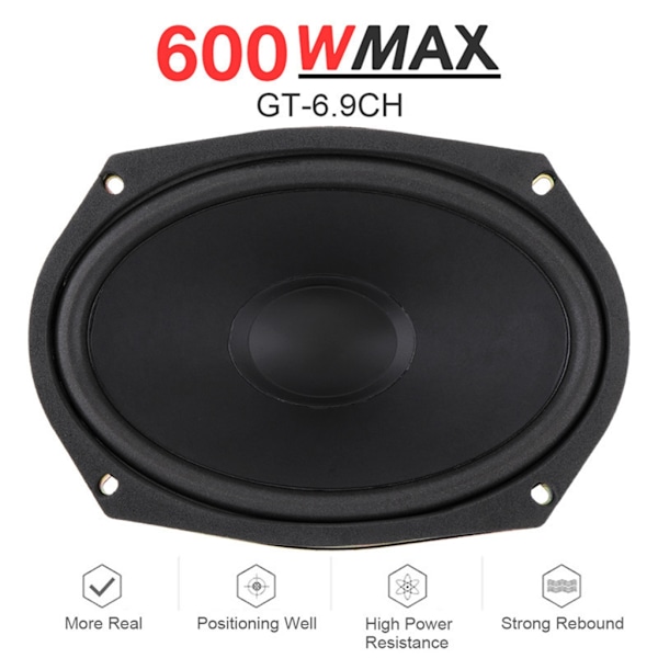 Kraftfull Subwoofer Ljud För Bil Universal Diskant Spole Högtalare 600W 12V