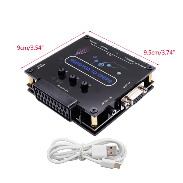 RGBS til YPBPR SCART til YPBPR VGA til YPBPR RGBS til komponentkonverter
