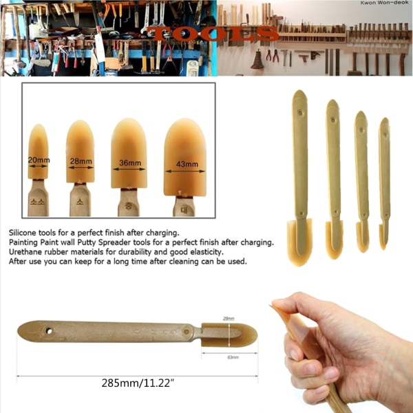 4 i 1 set Ta bort skrapa Tätningsmedel Finishing Tool Glas Remover Enkel användning för rengöring Skyffning