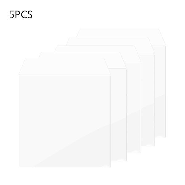 5 kpl/pussi Paksuuntunut PVC-materiaali Ulkokuori Levysuoja Pussikotelo 12 tuuman LP-vinyylilevyjen lisävarusteille