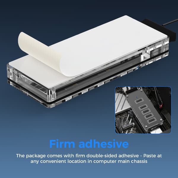 USB 9Pin USB2.0 Hunn Header Splitter 1 til 4 Forlengelseskabel Adapter 9Pin