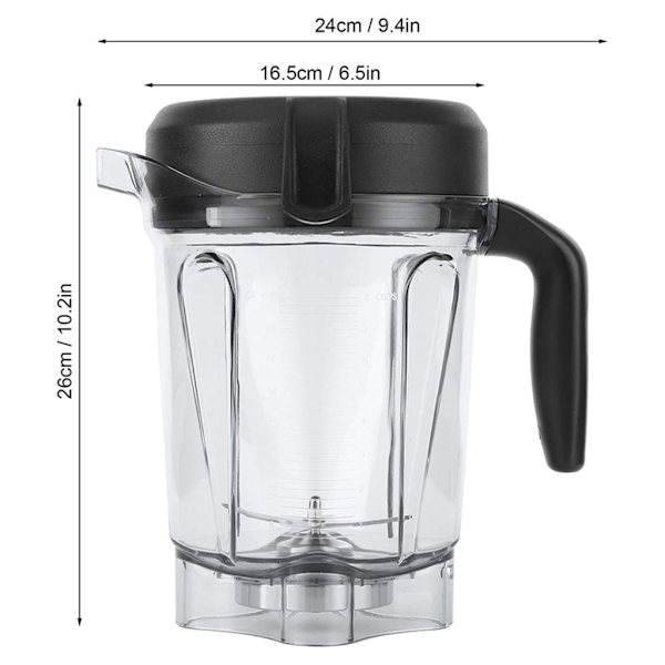 Genomskinlig blender med bladlock utbyte av blender för Vitamix 64oz Vitamix 5300