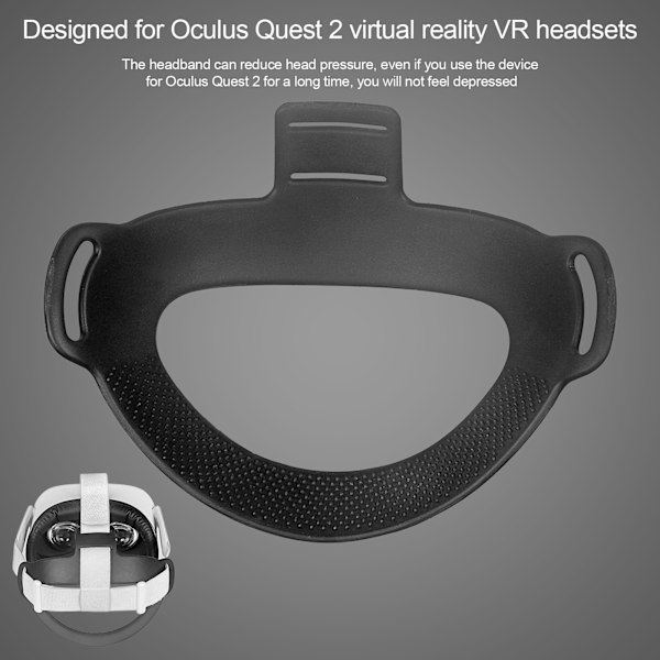 Pannbandskudde för Oculus Quest 2 VR Headsetrem Minska för huvudtryck, mjuk Bekväm för Head Cover Pad