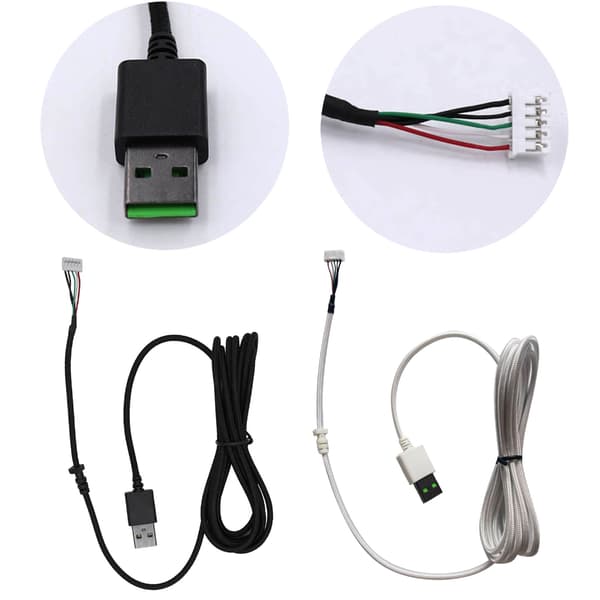 Musekabel for DeathAdder Essential 2000-muslinje Black