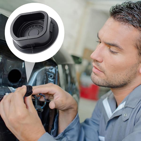 2 Størrelser Gummi Linse Sensor Hull Deksel For Universell Bilfanger Beskyttelse Black