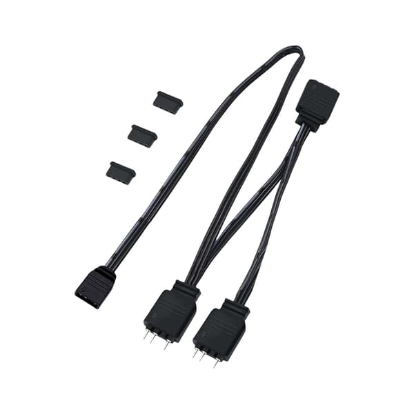 ARGB 1 Hona till 3 Hane 3-Pin ARGB Splitterkabel för PC Datorchassi