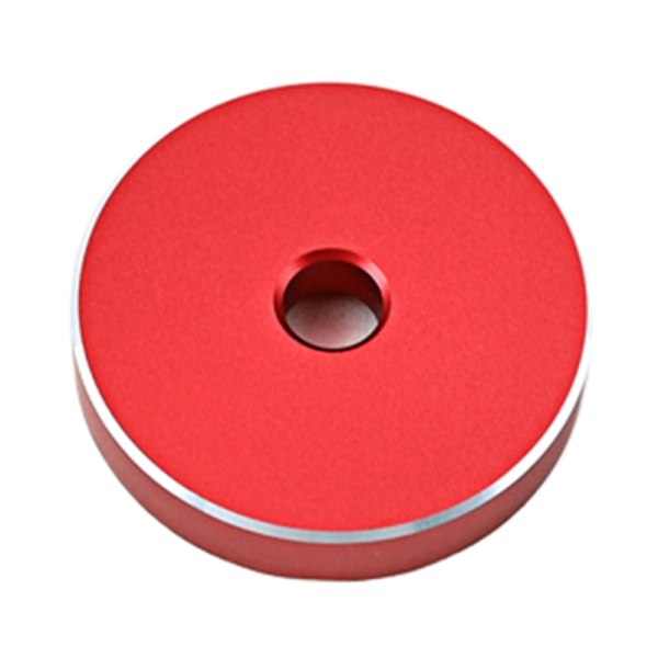 45 rpm-adapter för 7-tums vinylskivor skivspelare Discs Dome 45 Adapter, aluminiumlegering Svart Röd Färg Red