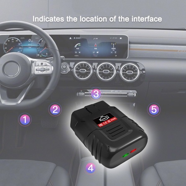 OBD2 Scanner Motorlampa Kontroll Feldetektering Bil Diagnostikverktyg Kodläsare