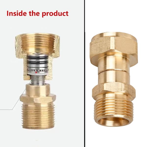 2 st högtryckstvättadapter M22 14mm högtryckstvättsvevkontakt Snabbkopplingssvivel för power