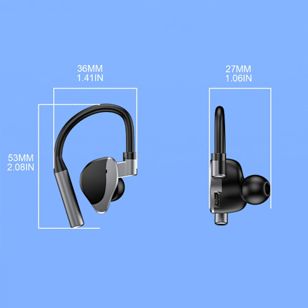 Öronkrok Headset Business Handsfree Trådlösa hörlurar Bluetooth-kompatibla 5.2 hörlurar Touch Control Öronkrok Sensitive
