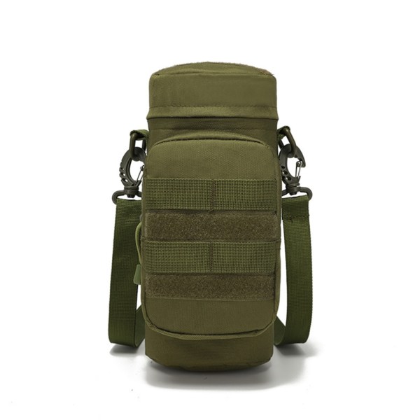 Utomhus Molle vattenflaska påse Taktisk utrustning Vattenkokare Midja Axelväska för militära fans Klättring Camping Vandringsväskor Army Green
