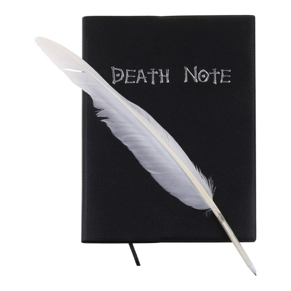 Ny Death Note Cosplay Notebook & Feather Pen Book Animation Art Writing Journal