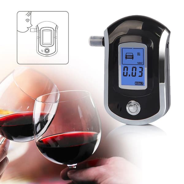 Alkoholtester med LCD-display, Alkoholmätare, Andningsanalysator