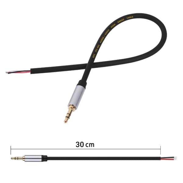 3,5 mm hannplugger til blank ledning lydkabel for utskifting av lydutstyr
