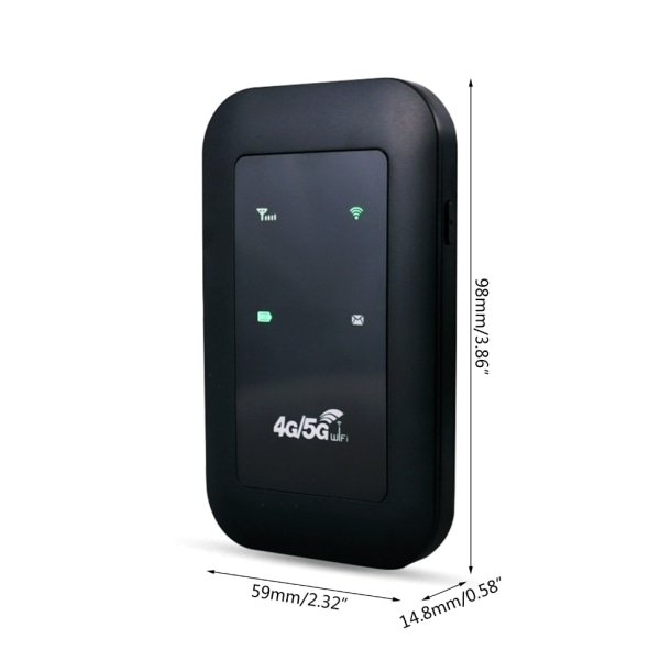 4G trådlös router LTE Bärbar bil Mobilt bredband Nätverksficka 2.4G trådlös router 150 Mbps Hotspot SIM Olåst Wi