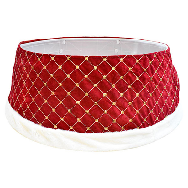 Juletræskrave med pailletter Broderi Juletræsskørt Ring Base Cover Dekor