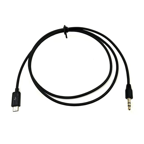 Micros USB til 3,5 mm hann lydbil Aux-kabel for tilkobling til bilsystemer