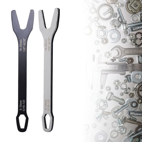 Åben Torx-nøgle Selvspændende Skruenøgle Multifunktionel Nøgle til 8-25 mm Silver