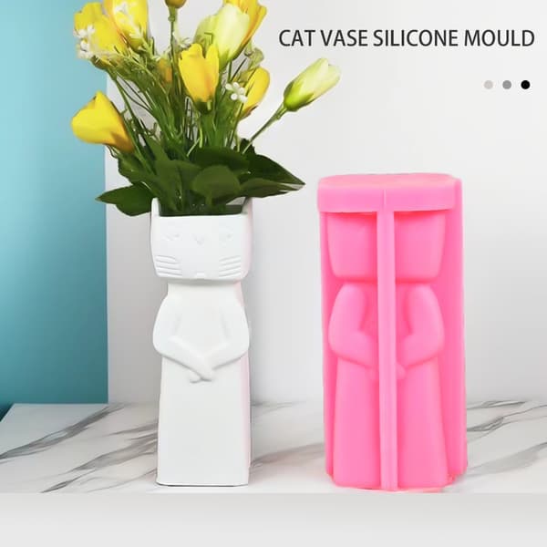 Blomsterbeholderforme Unikke smykke krukkeforme Silikone tekstur til håndværk
