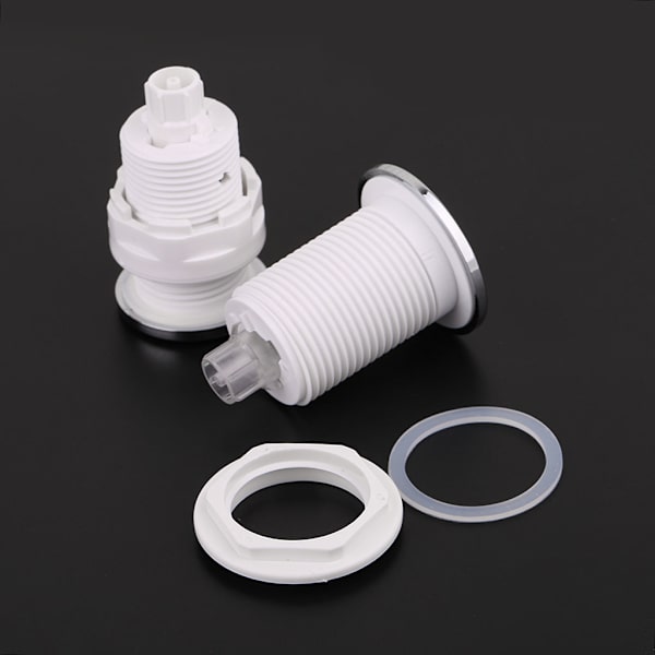På Av Tryck luftströmbrytare 28mm/32mm för badkar Spa avfall sophantering Whirlpool pneumatisk strömbrytare Silver 28mm