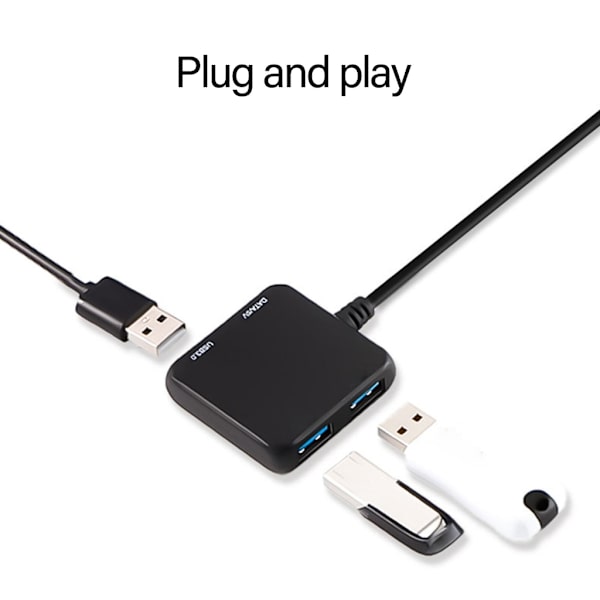 USB Hub 4 i 1 USB C Hub USB C til 2xUSB2.0+1xUSB3.0+1xType C Hub Adapter