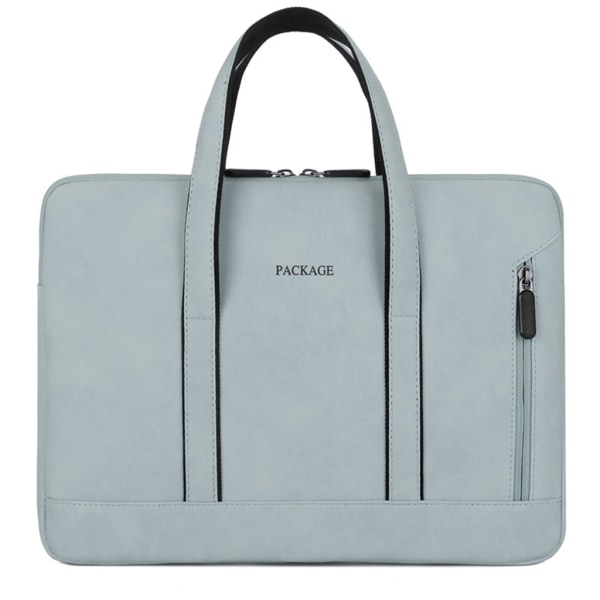 Datorfodral Väska fodral för case Sidodragkedja Handväska för bärbar dator Notebook Reseförvaring Portfölj 13'' 14'' 15,6 tum Light blue 16 inches