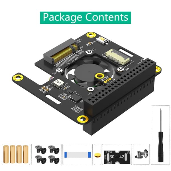 3-in-1 Combo M.2 NVME - PCIe-sovitin tukee M.2 2230 2242 M Key NVME SSD -levyjä