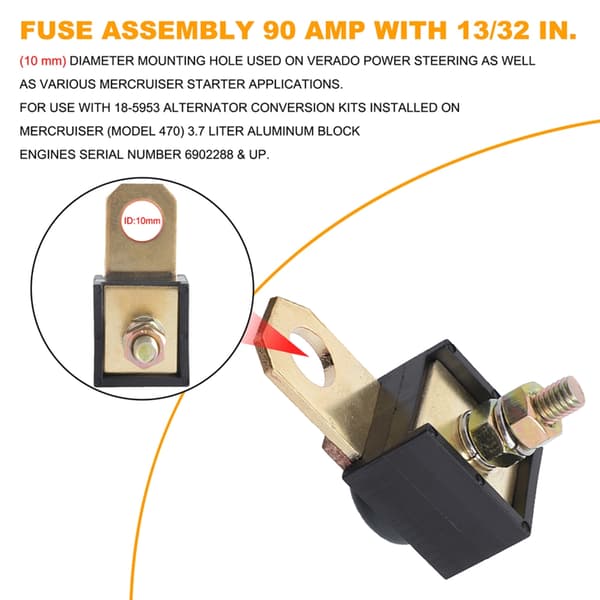 90 Amp Starter Sikringer Samling Til 18-8220 9-15510 88-79023A91