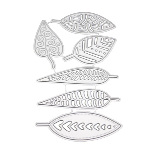 Bladblade Metalskærestencils DIY Scrapbooking Album Stempel Papirkort E