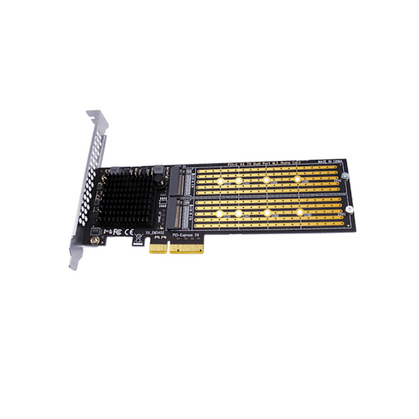 Dobbelt PCI X4 Controller Internt Udvidelseskort PCI-E til for M.2 NVME Adapter